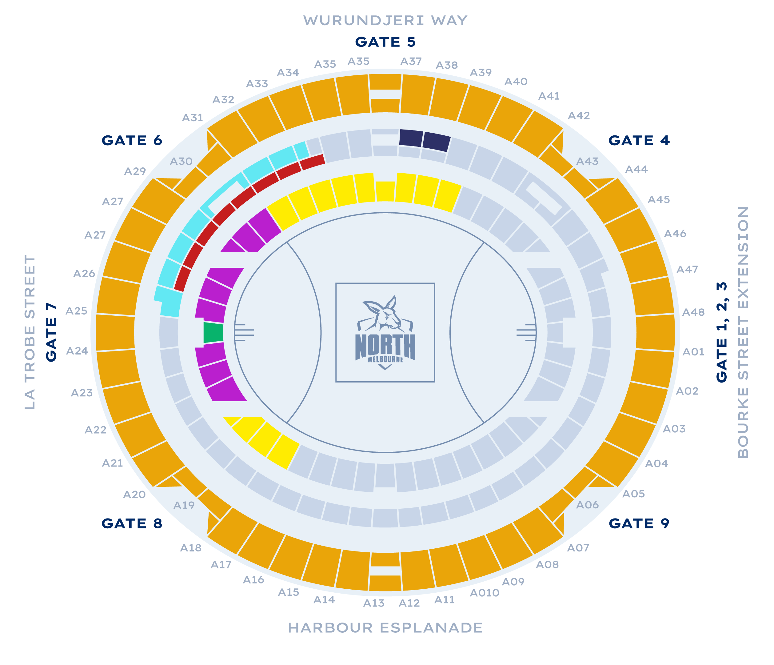 251009 CB Marvel Stadium Membership Seating Maps Colourblind Combined